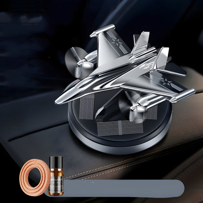 Solar Powered Rotating Perfume Ornaments - Car Dashboard Fighter Decoration