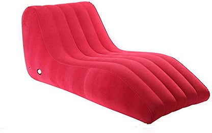 Portable Dual Inflatable Sofa - Indoor & Outdoor (Red)