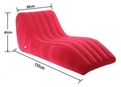 Portable Dual Inflatable Sofa - Indoor & Outdoor (Red)