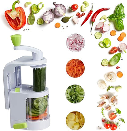 Universal Spiralizer Vegetable Slicer (4-in-1 Rotating Blades)